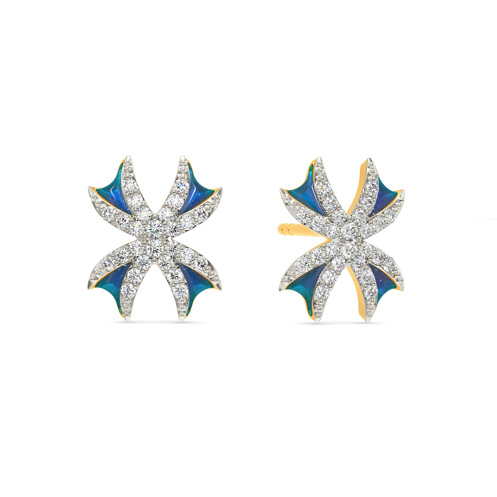 Dream In Blue Diamond Earrings