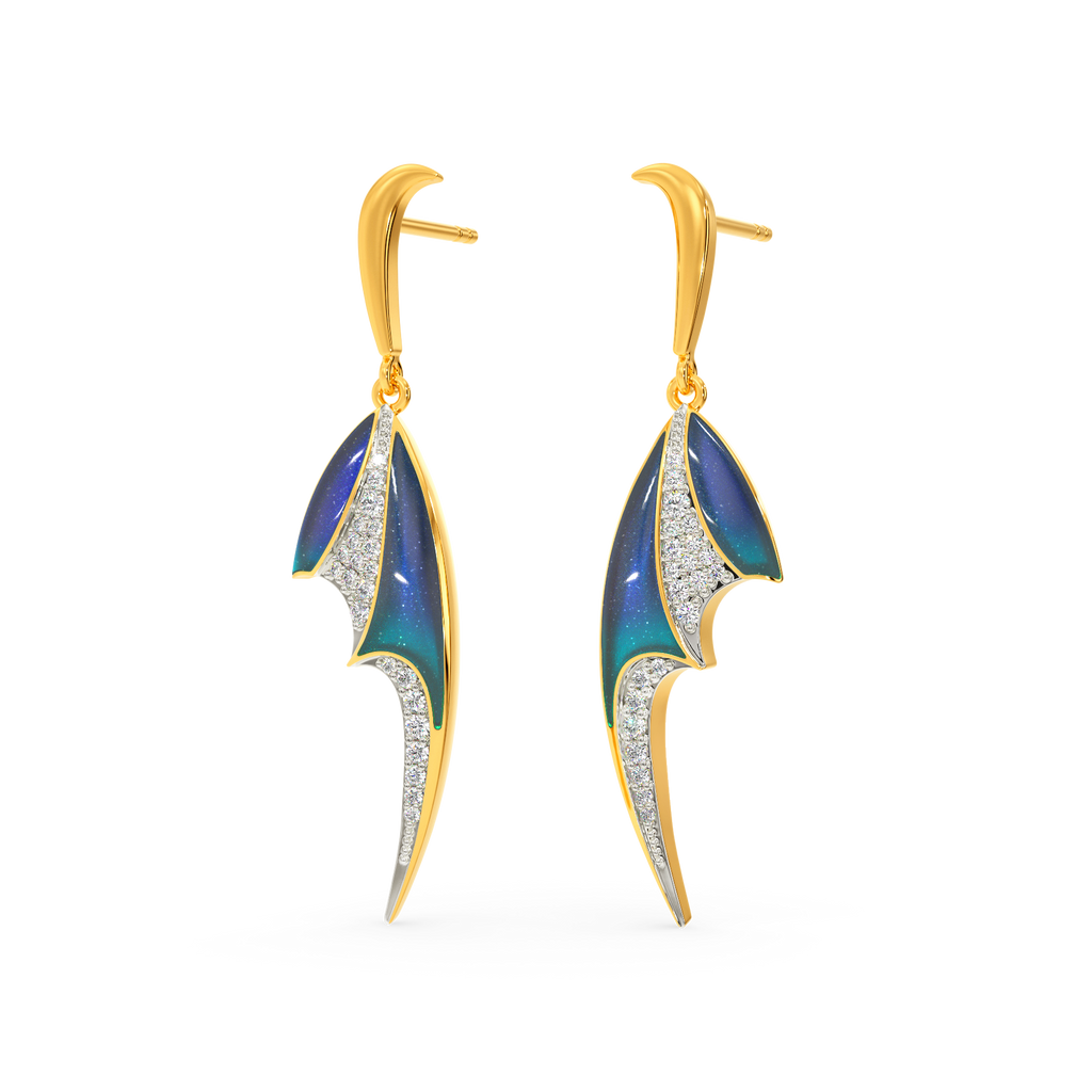 Blue Dreams Diamond Earrings