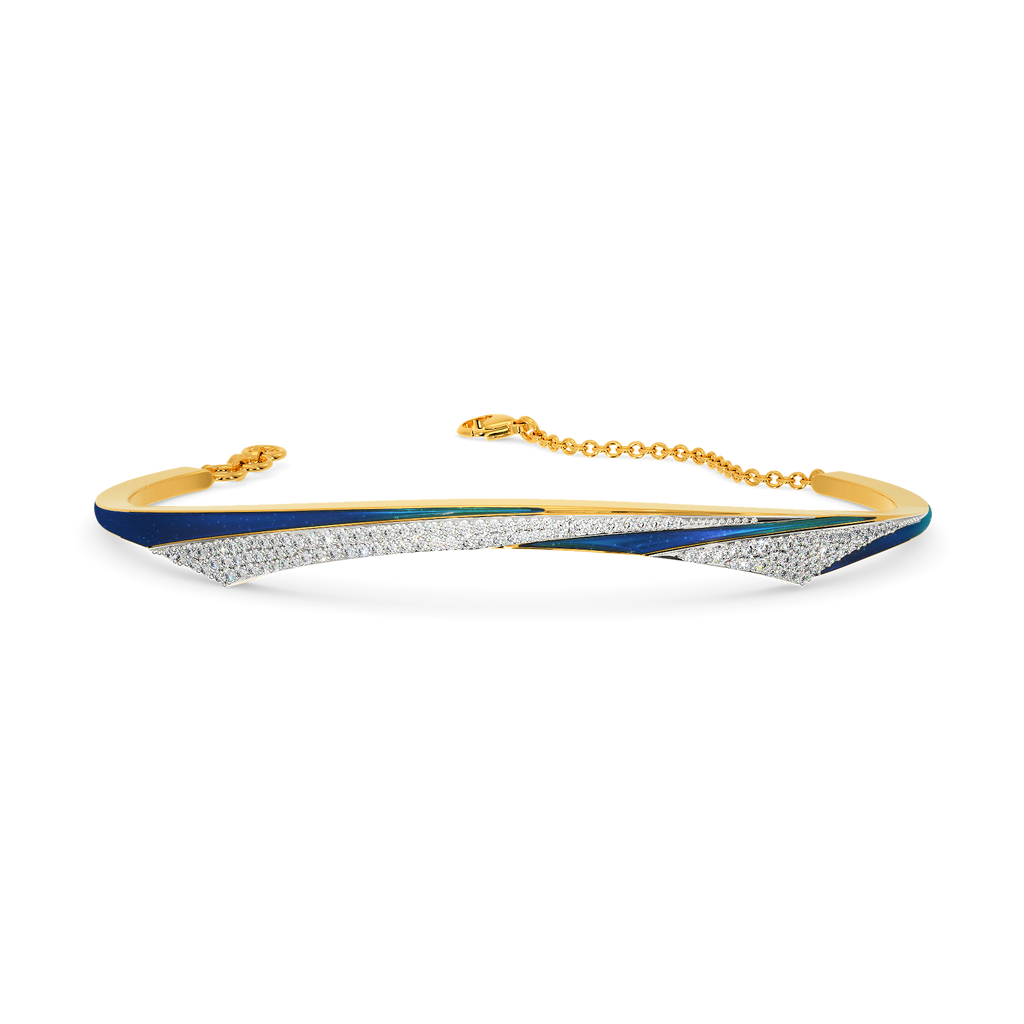 Blue Dreams Diamond Bangles