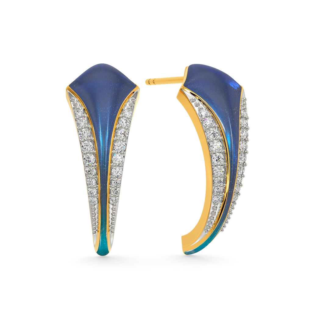 Blue World Diamond Earrings
