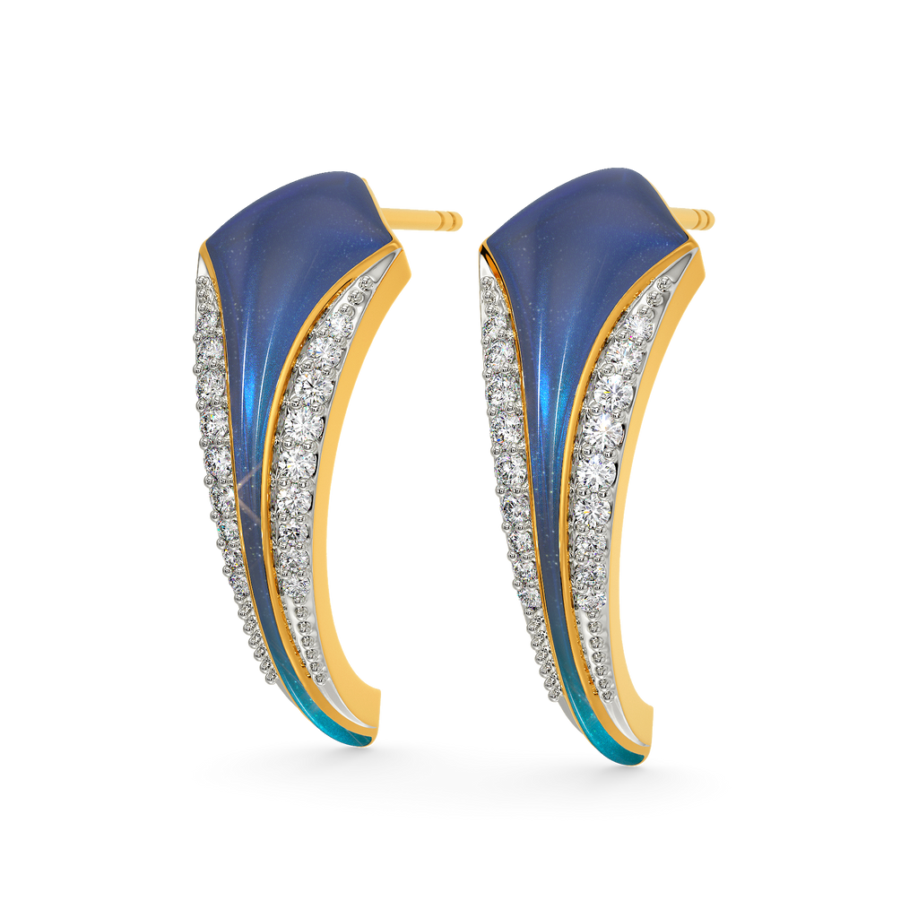 Blue World Diamond Earrings