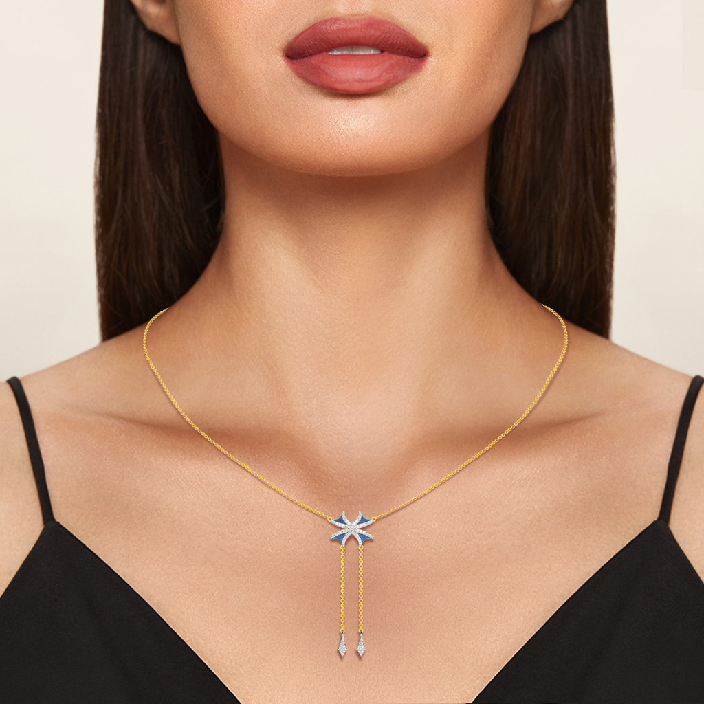 Dream In Blue Diamond Necklaces