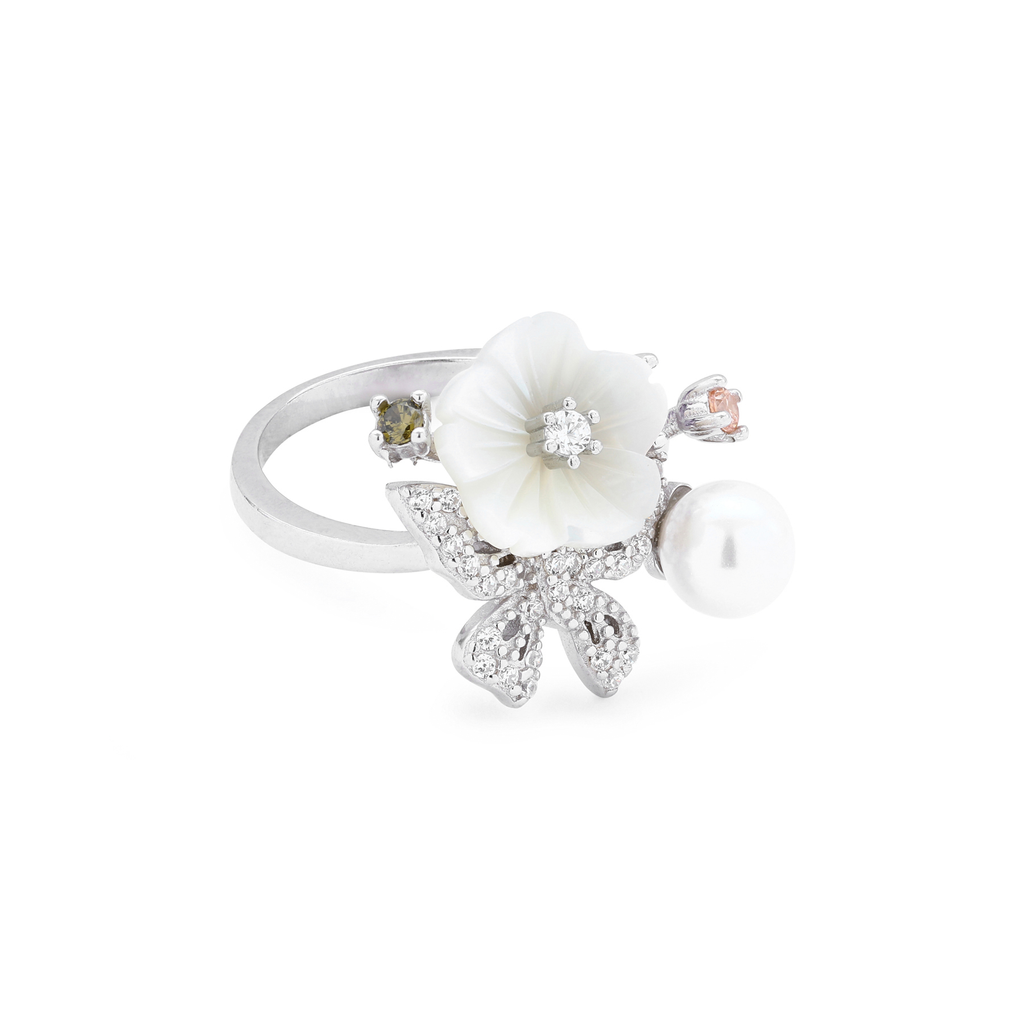 Misty Flora Silver Rings alternate view 3