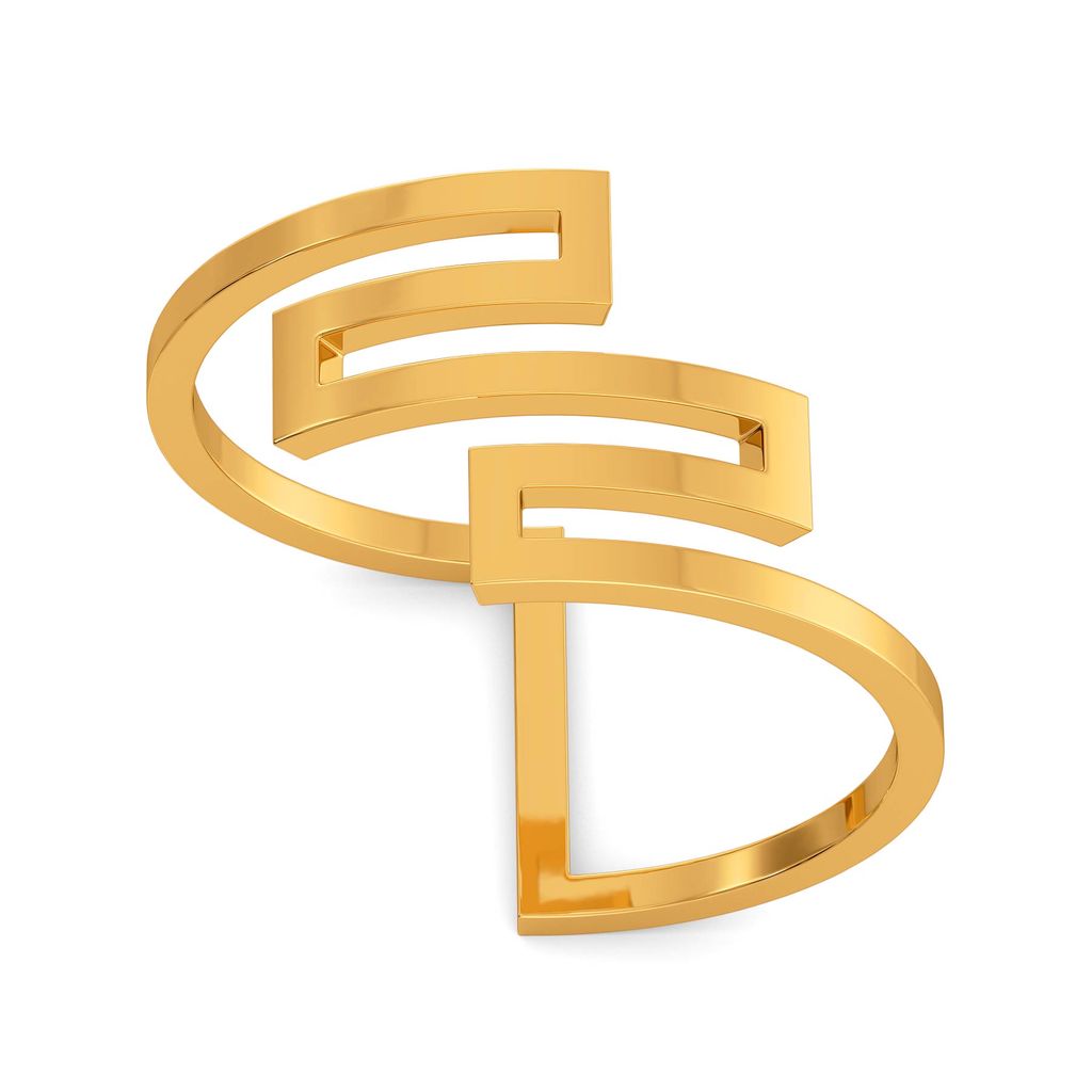 Glam Quotient Gold Rings alternate view 3