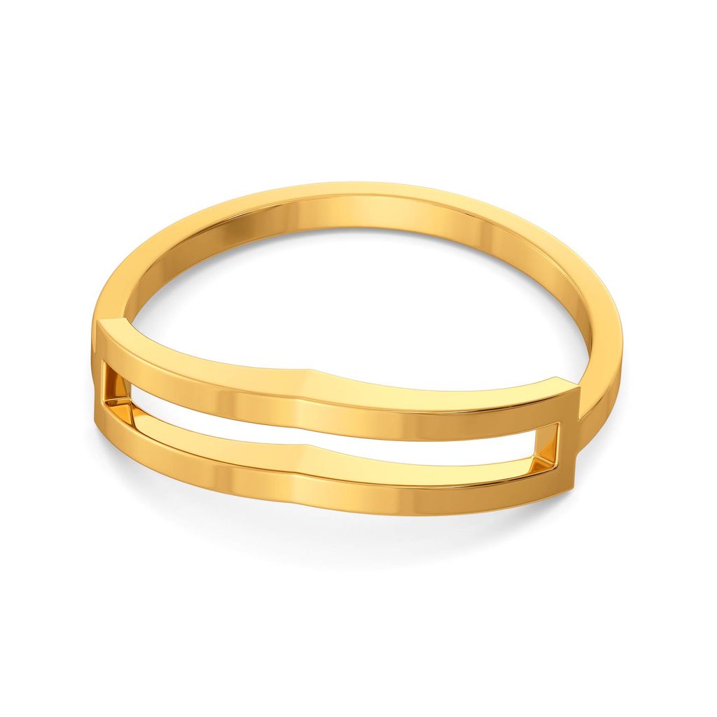 Fancy Folds Gold Rings image