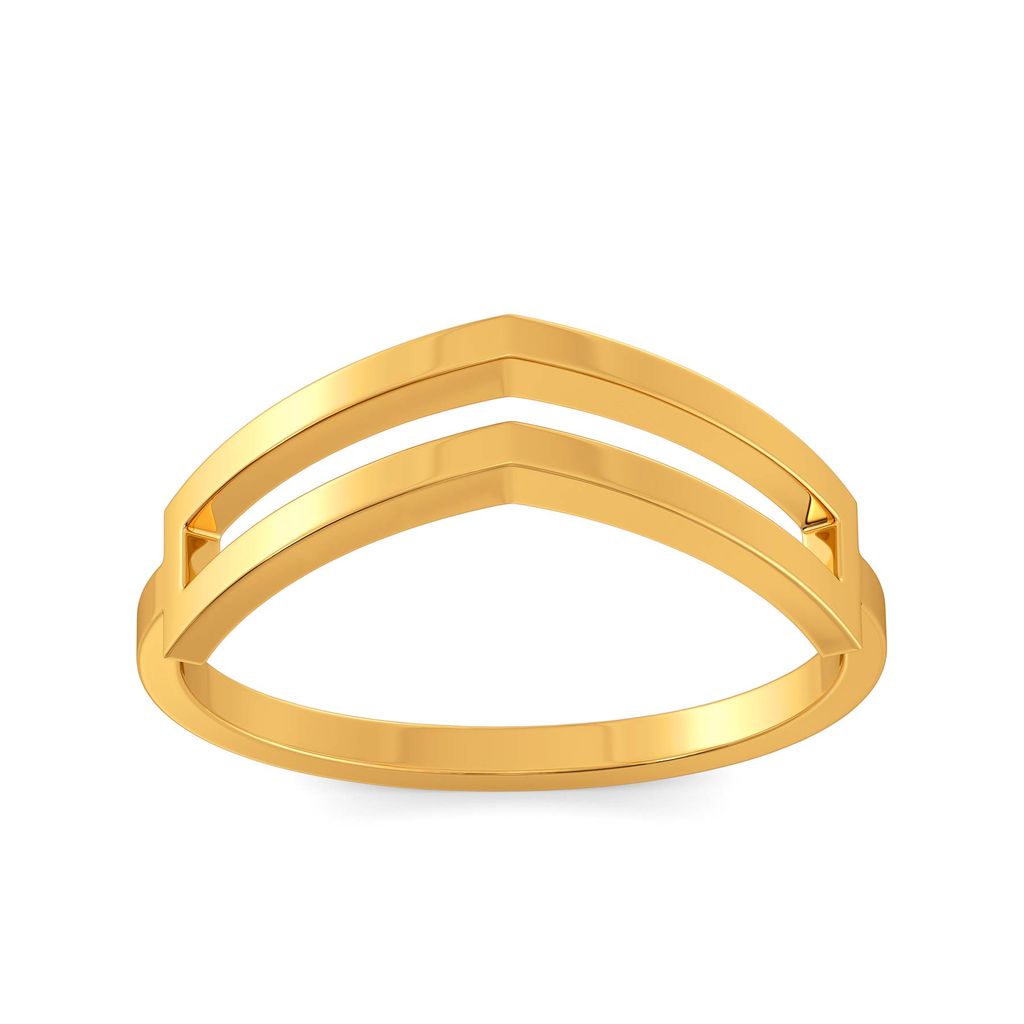 Fancy Folds Gold Rings alternate view 3