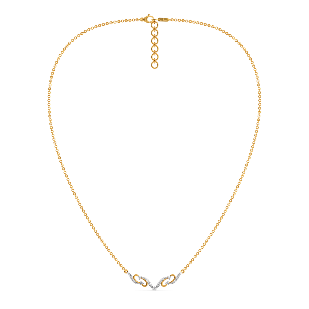 Offbeat Balance Diamond Necklaces