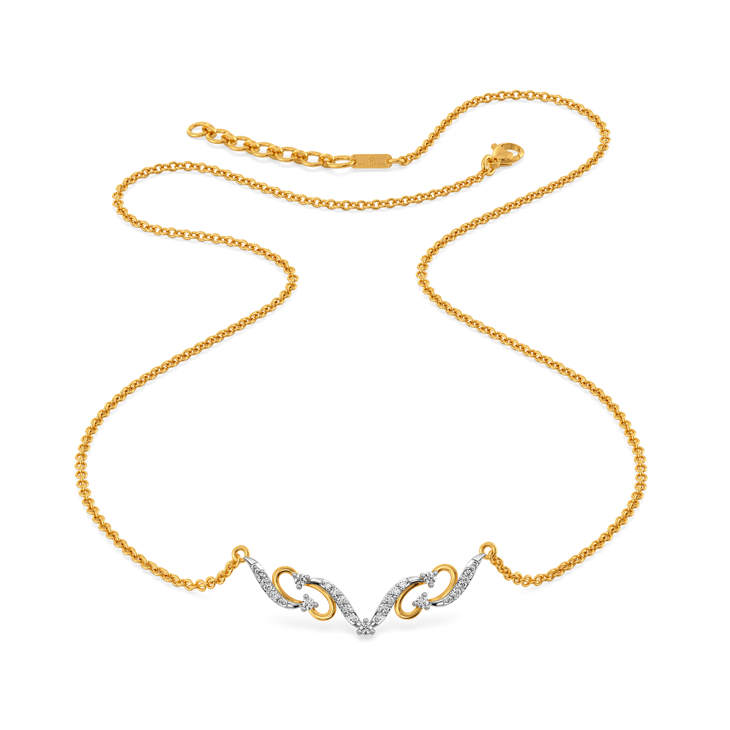 Offbeat Balance Diamond Necklaces