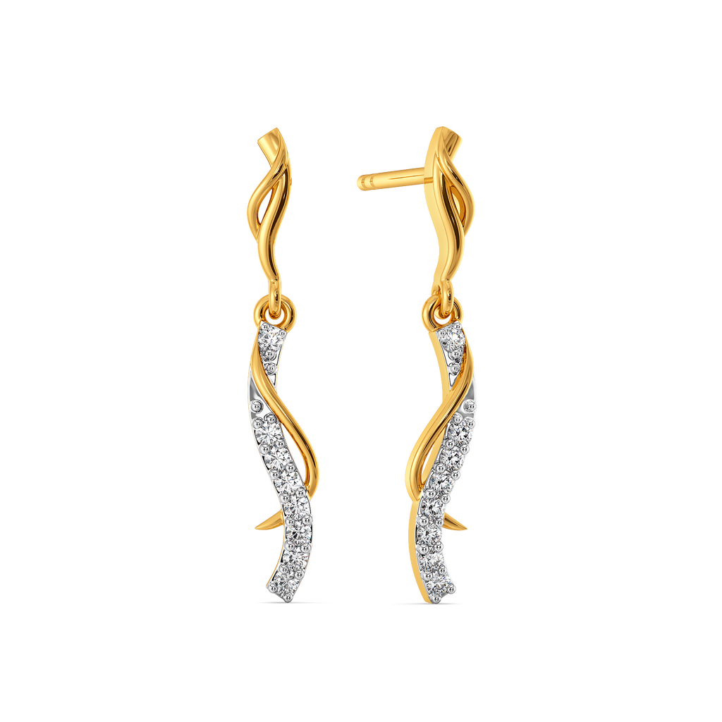 Unevenly Chic Diamond Earrings