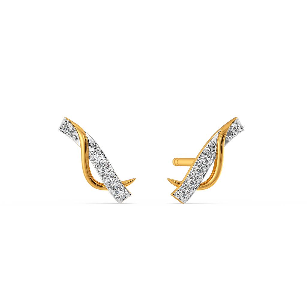 Unevenly Chic Diamond Earrings