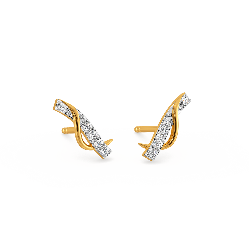 Unevenly Chic Diamond Earrings