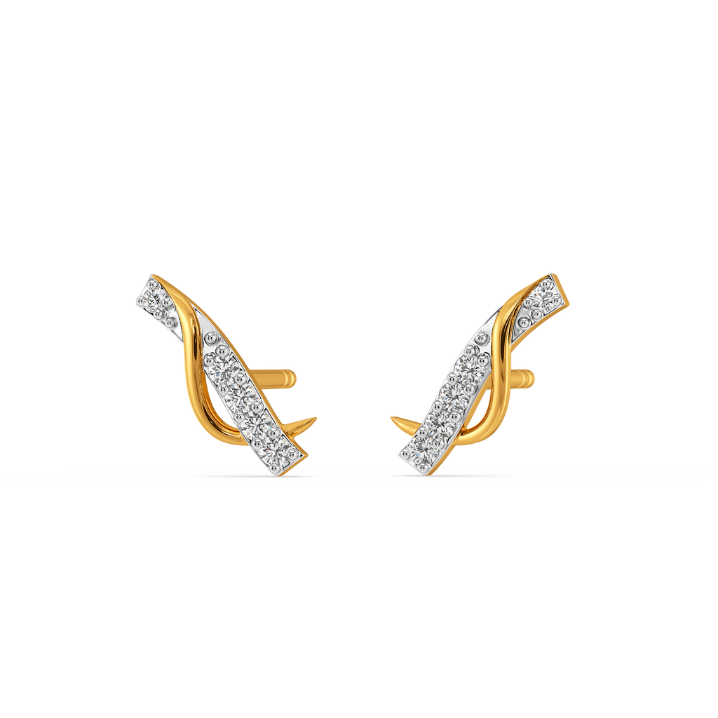 Unevenly Chic Diamond Earrings