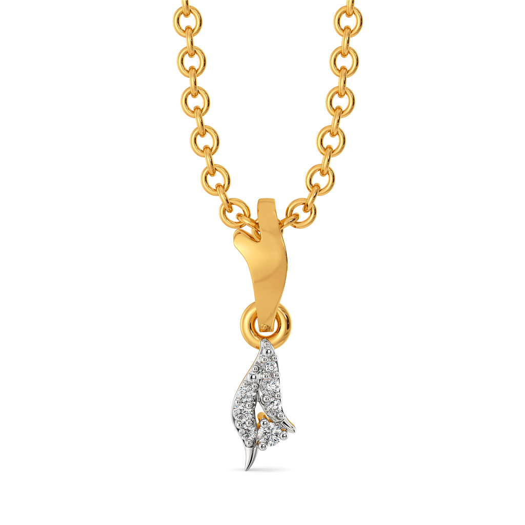 Twist in Style Diamond Pendants