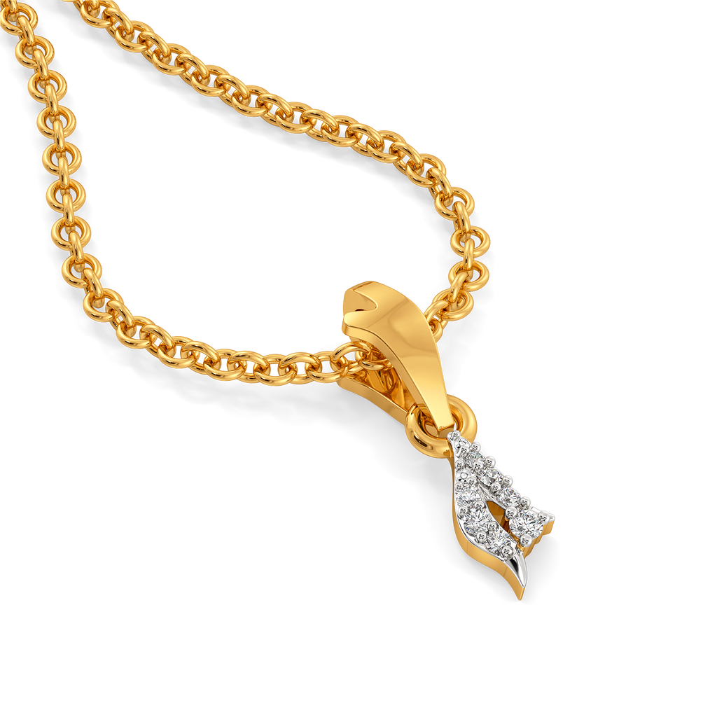 Twist in Style Diamond Pendants