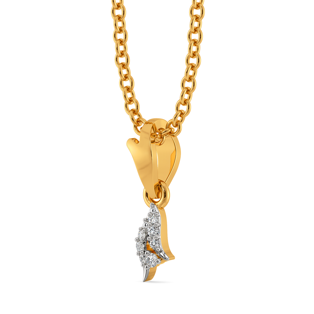 Twist in Style Diamond Pendants