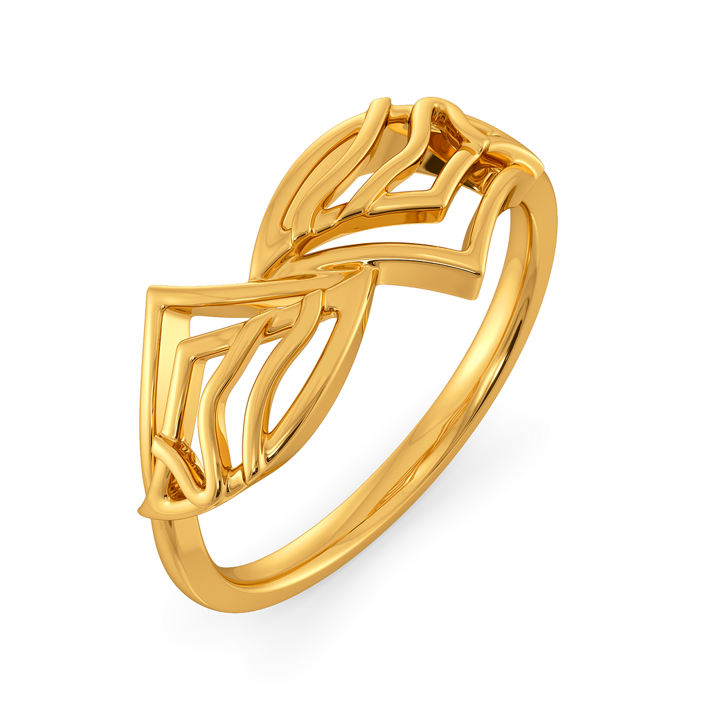 Playful Power Gold Rings