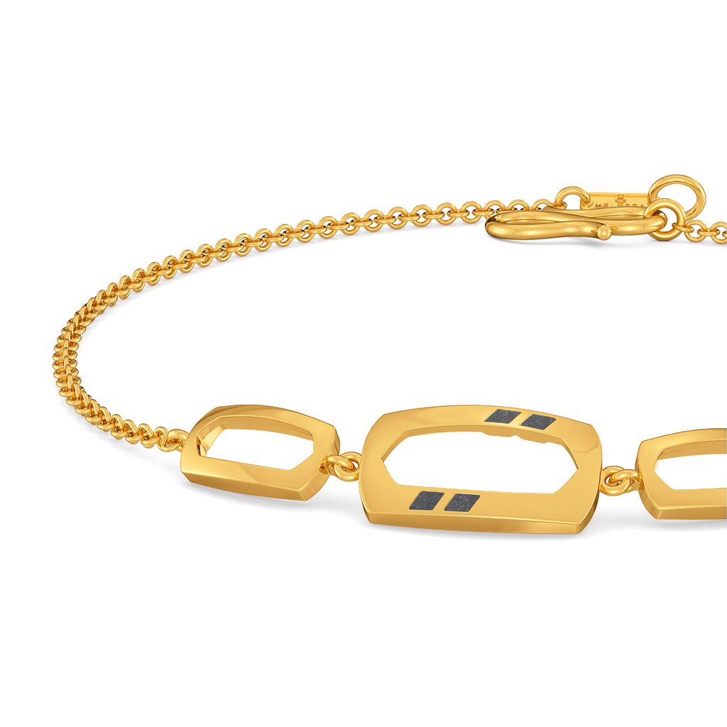 Boldly Black Gold Bracelets