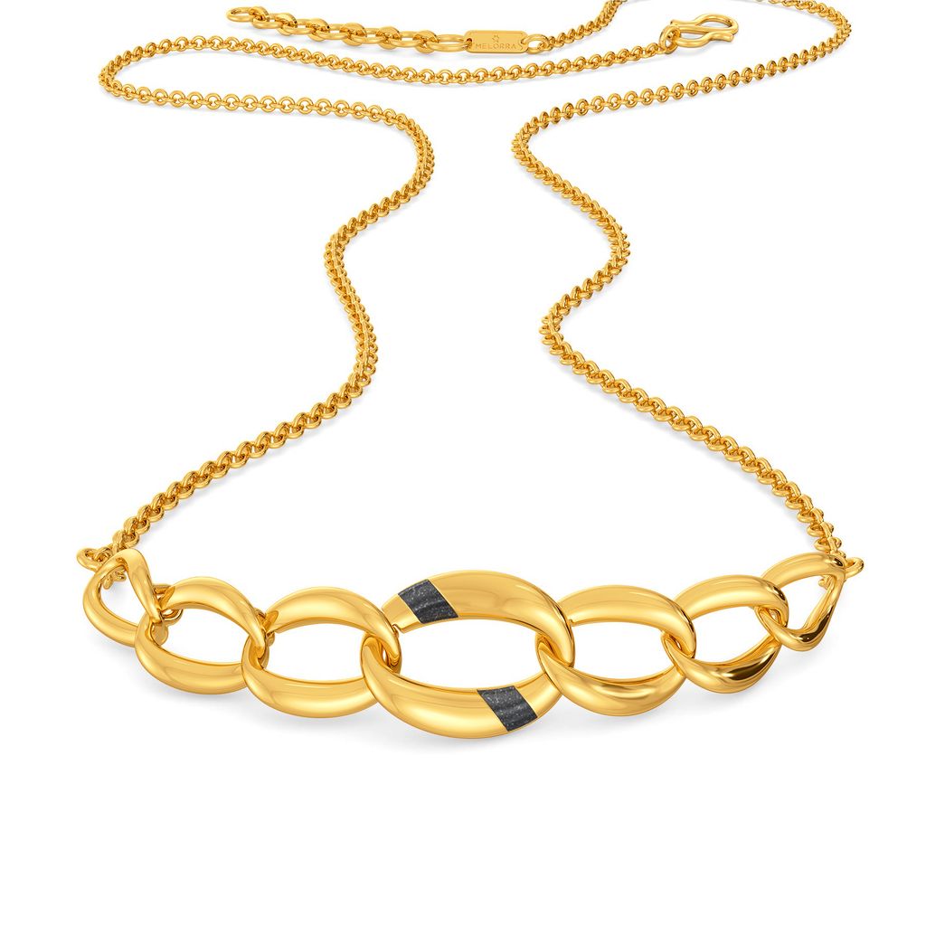 Black N Gold Gold Necklaces