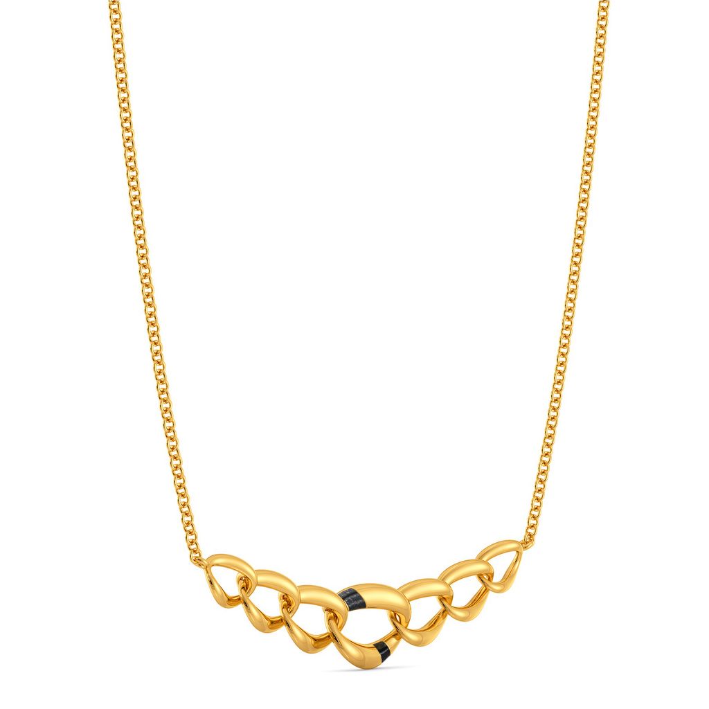Black N Gold Gold Necklaces