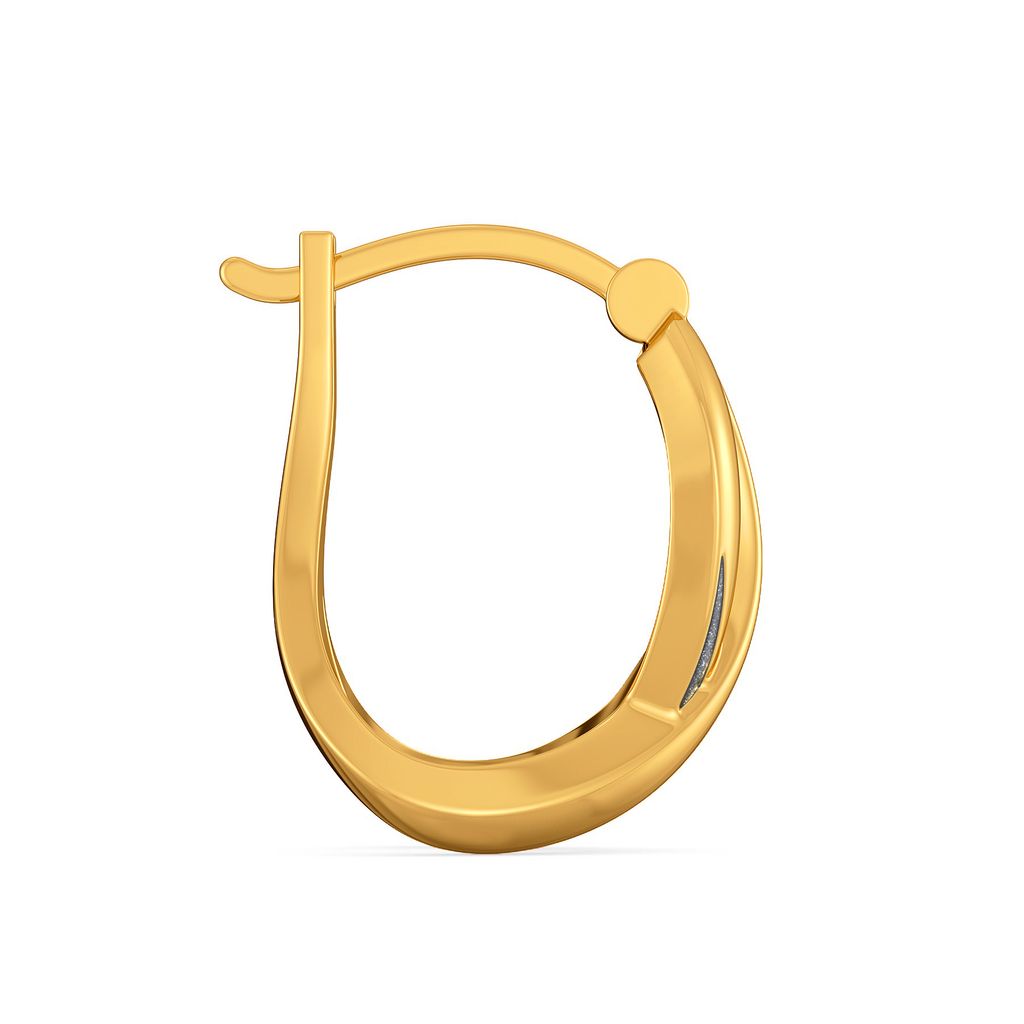 Coal Twist Gold Earrings
