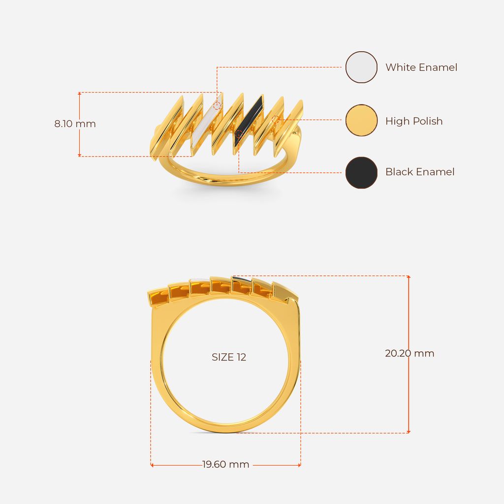 Striped Right Gold Rings image