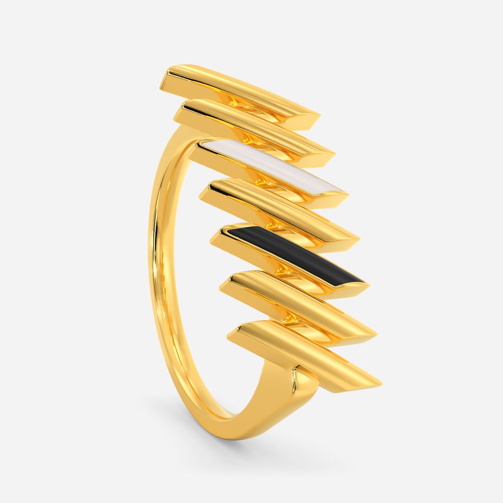 Striped Right Gold Rings image