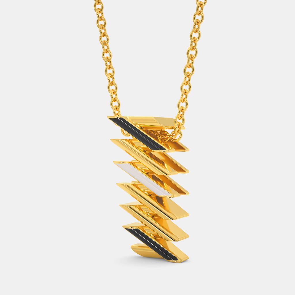 Striped Right Gold Pendants