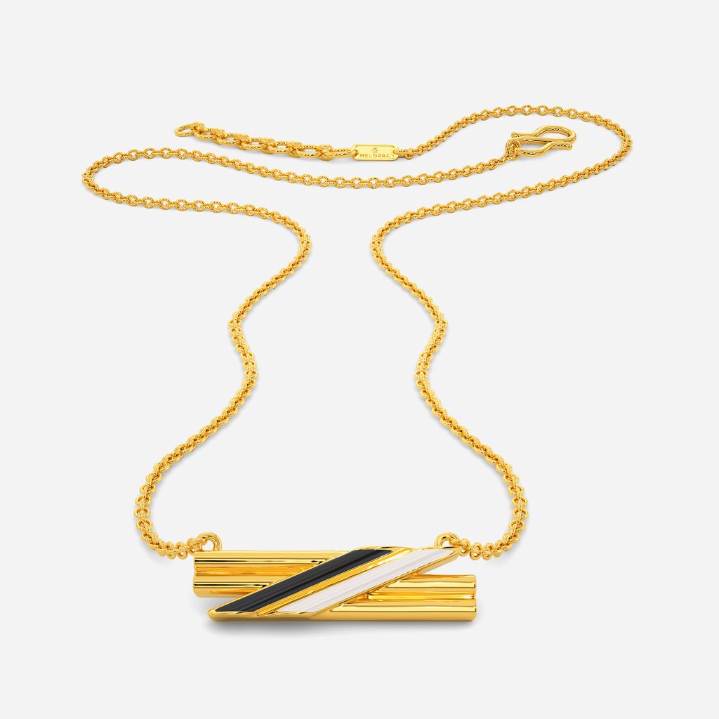 Stripe Swipe Gold Necklaces
