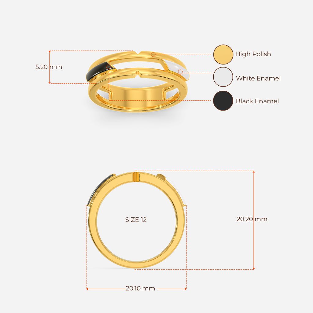 My Kinda Stripe Gold Rings image