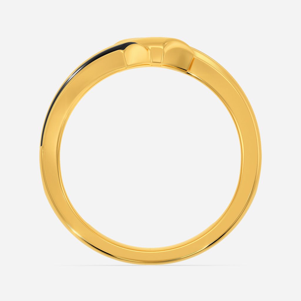 Twin Striped Gold Rings image