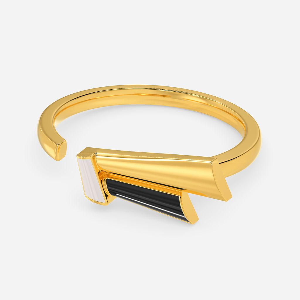 Stripes Gone Wild Gold Rings alternate view 2