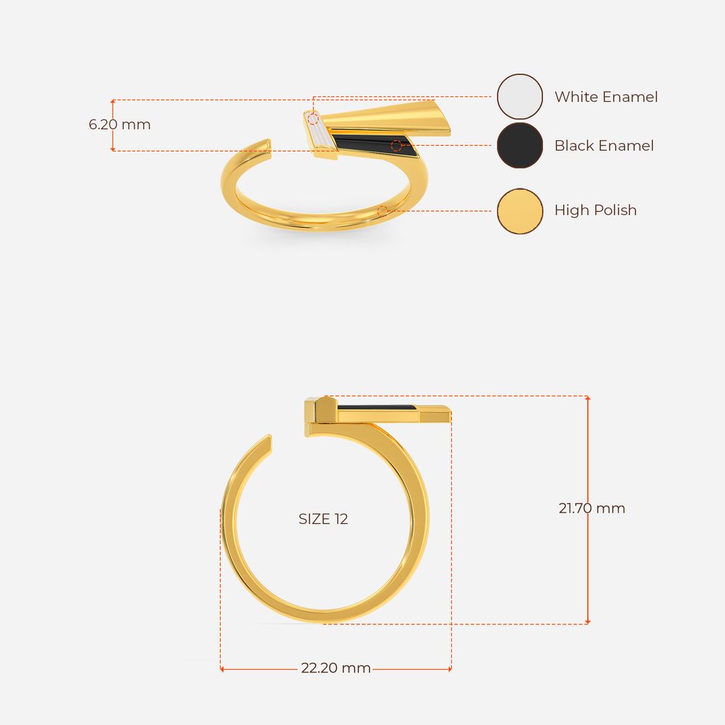 Stripes Gone Wild Gold Rings image