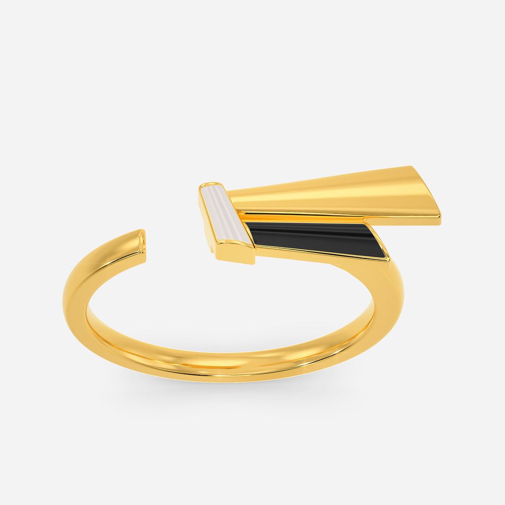 Stripes Gone Wild Gold Rings alternate view 3