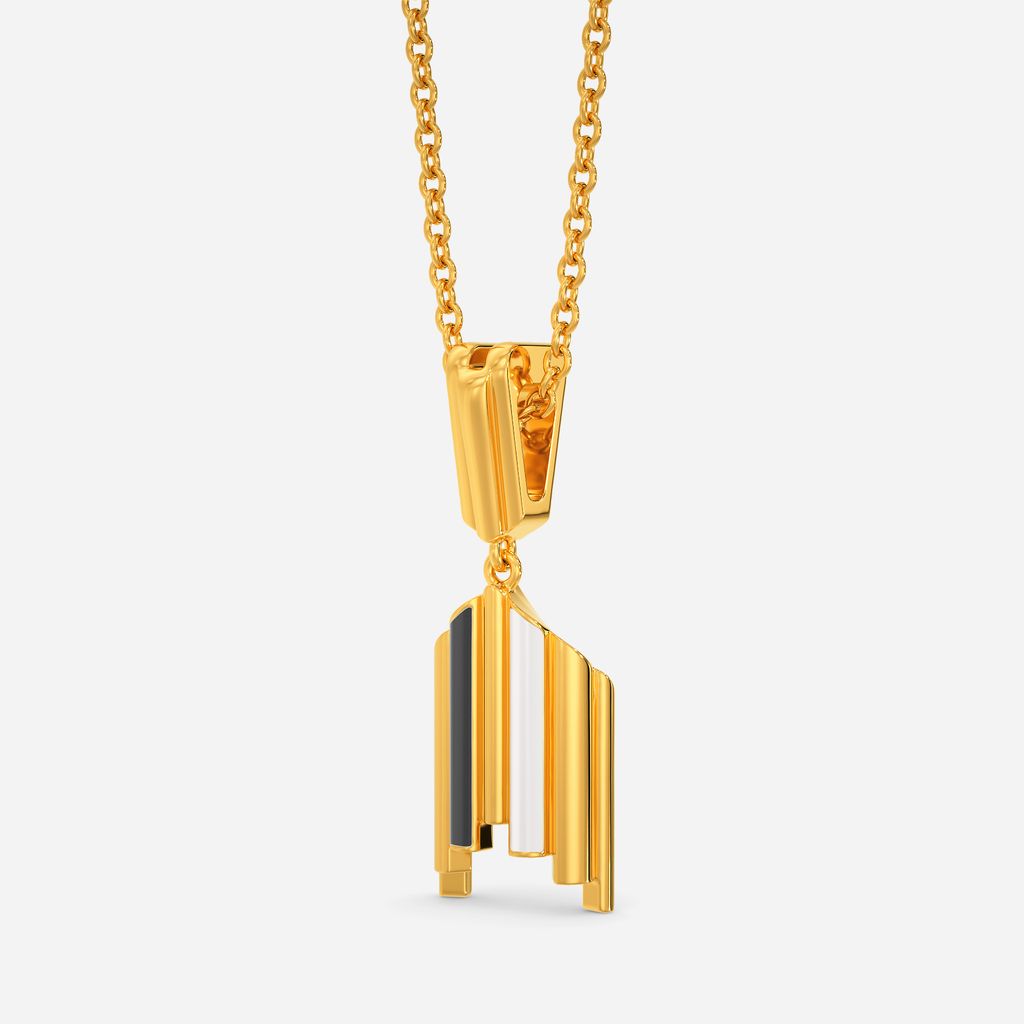 Barcode Binge Gold Pendants