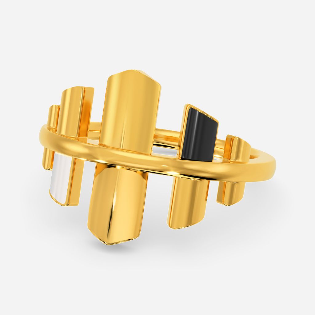 Breton Bars Gold Rings alternate view 2