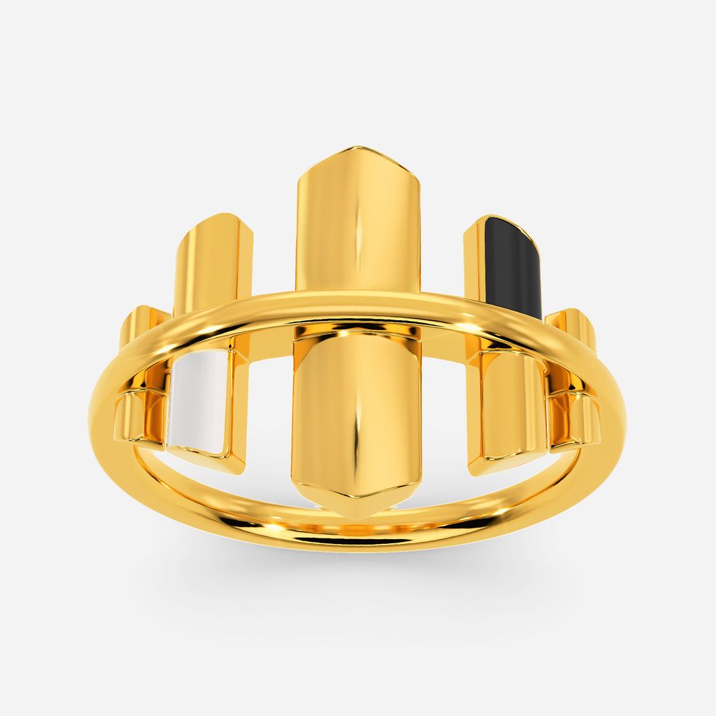 Breton Bars Gold Rings alternate view 3