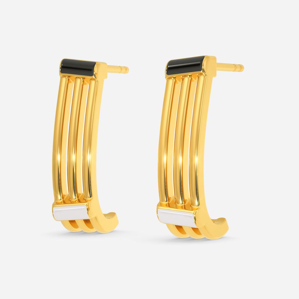 Trippin Trio Gold Earrings