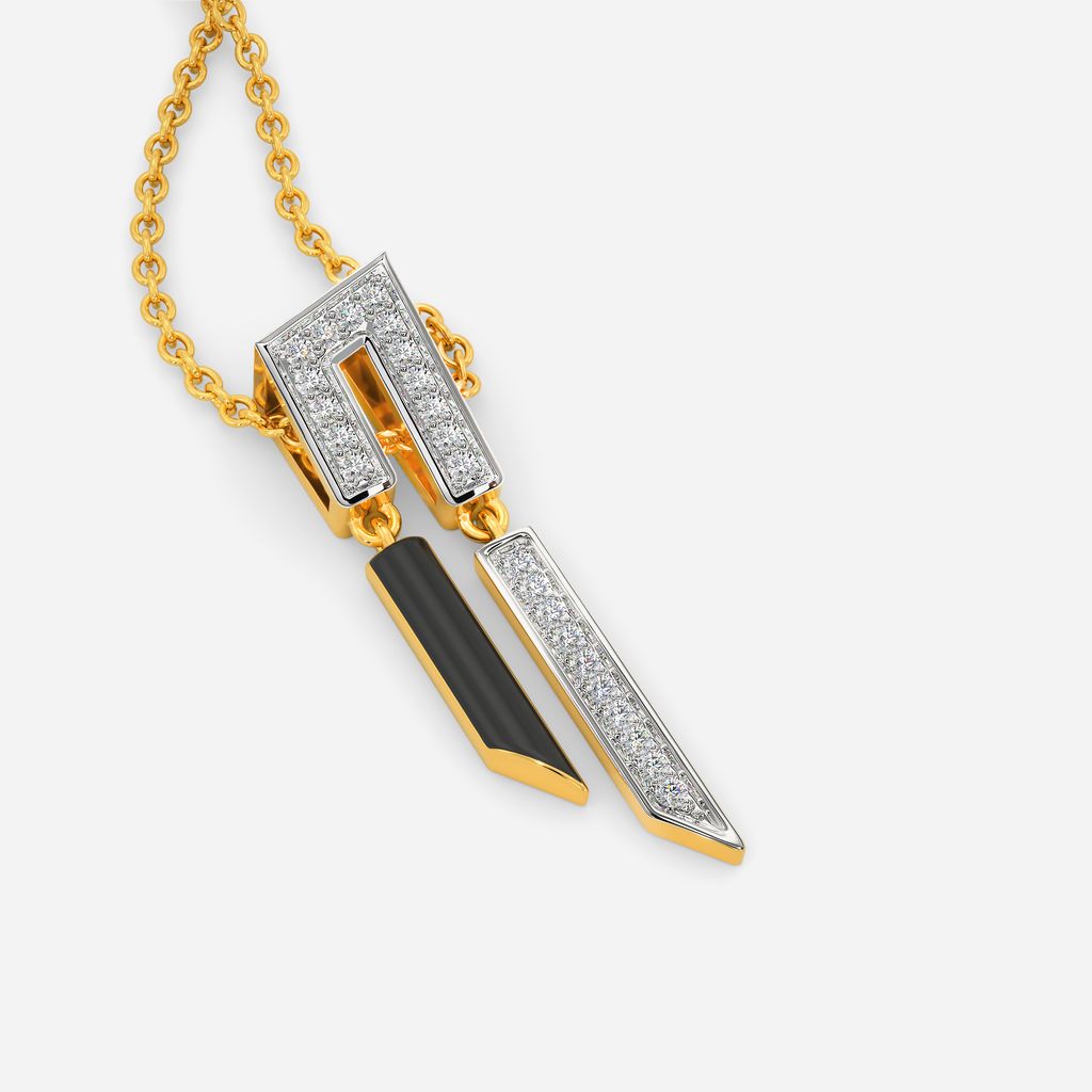 Slay in Stripe Diamond Pendants