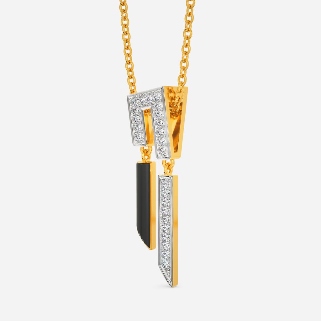 Slay in Stripe Diamond Pendants