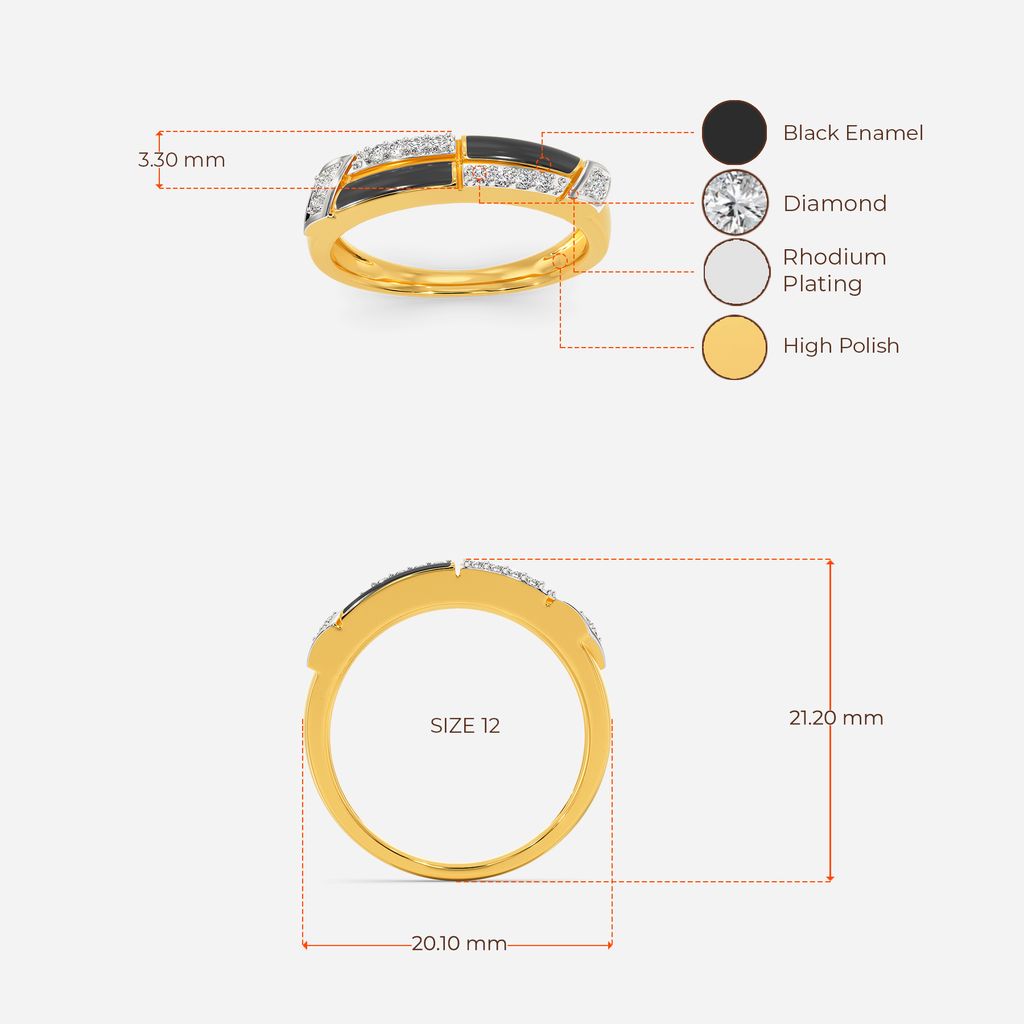 Time to Stripe Diamond Rings image
