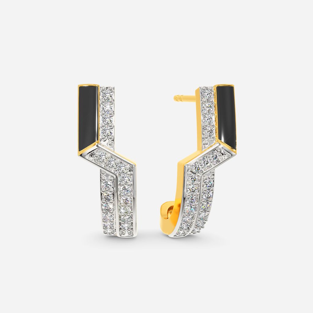 Time to Stripe Diamond Earrings