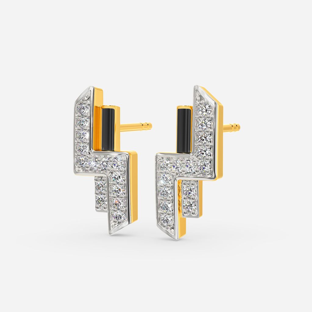 Time to Stripe Diamond Earrings