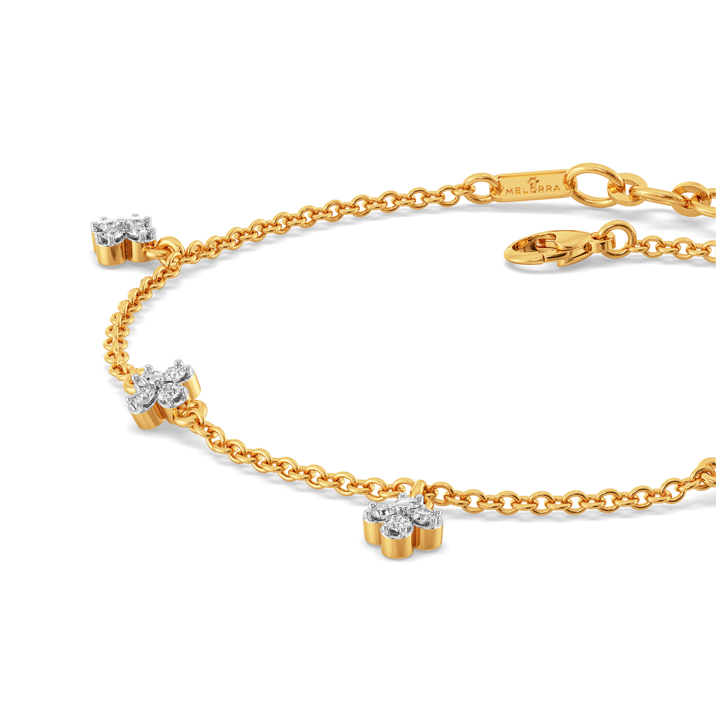 Fluer Flora Diamond Bracelets