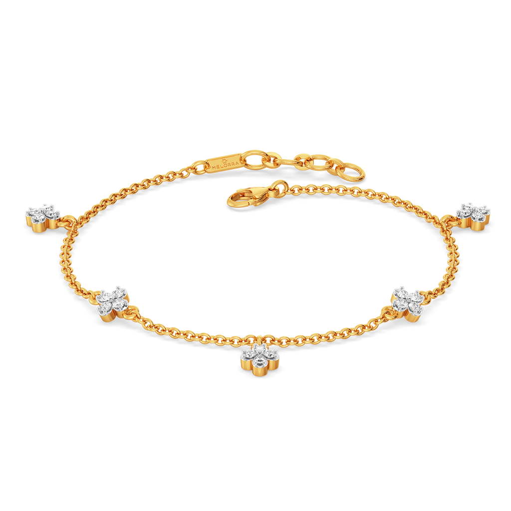 Fluer Flora Diamond Bracelets