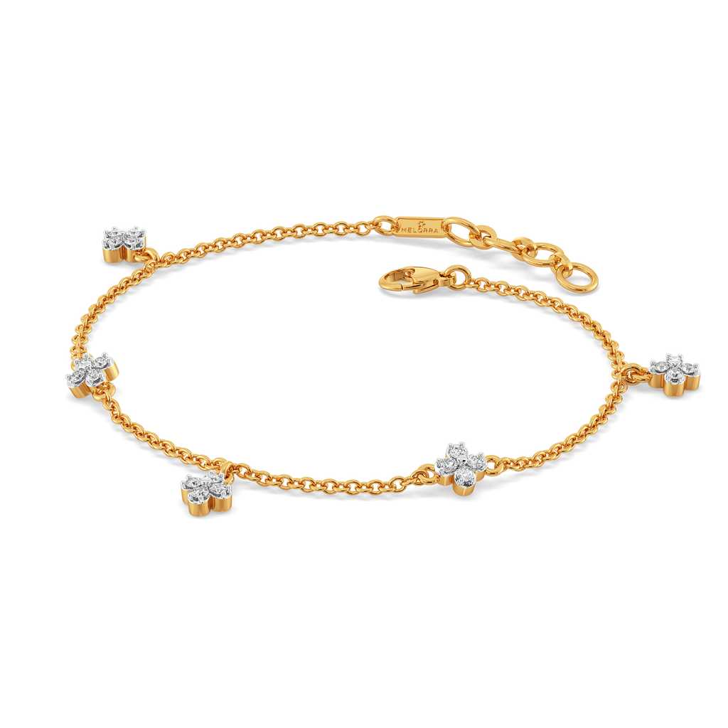 Fluer Flora Diamond Bracelets