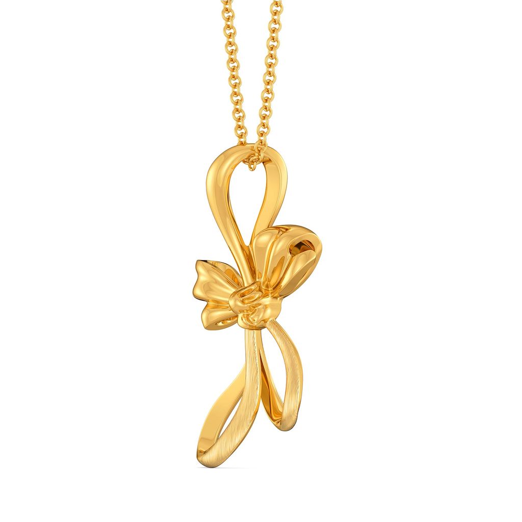 Joy of Bows Gold Pendants