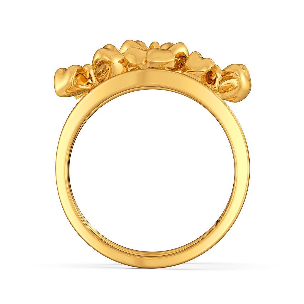 Bow Bunched Gold Rings image