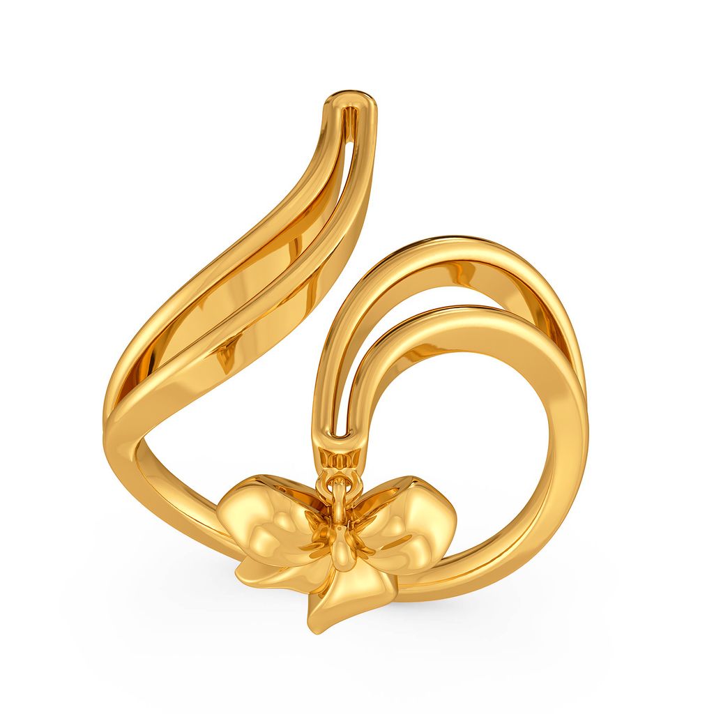 Bows to Remember Gold Rings alternate view 2