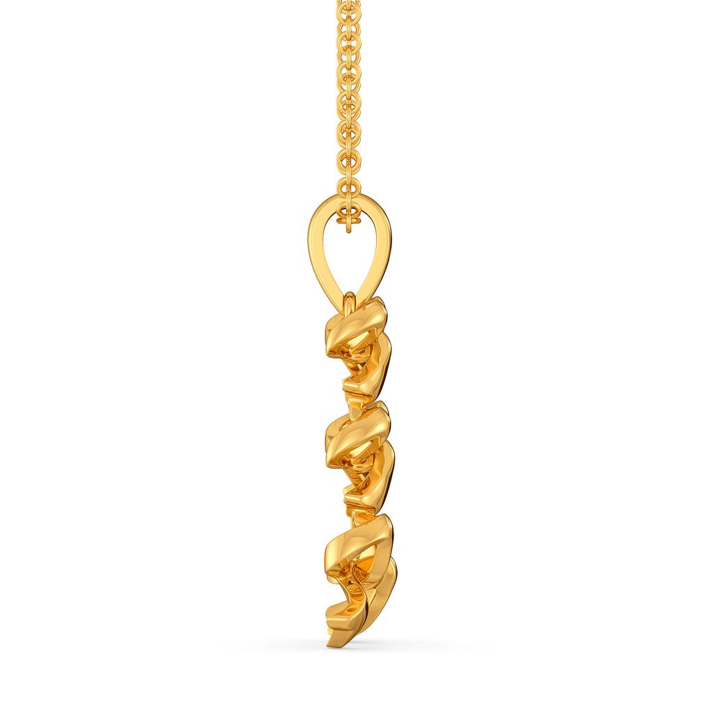 Party Bows Gold Pendants