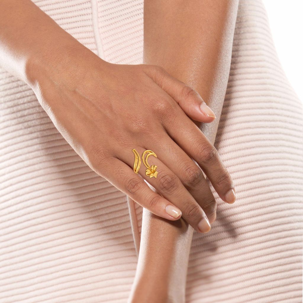 Bows to Remember Gold Rings alternate view 1